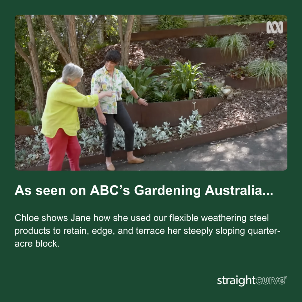 Sloping Garden Ideas - Chloe Thomson of Bean There Dug That with Jane Edmanson from ABC's Gardening Australia