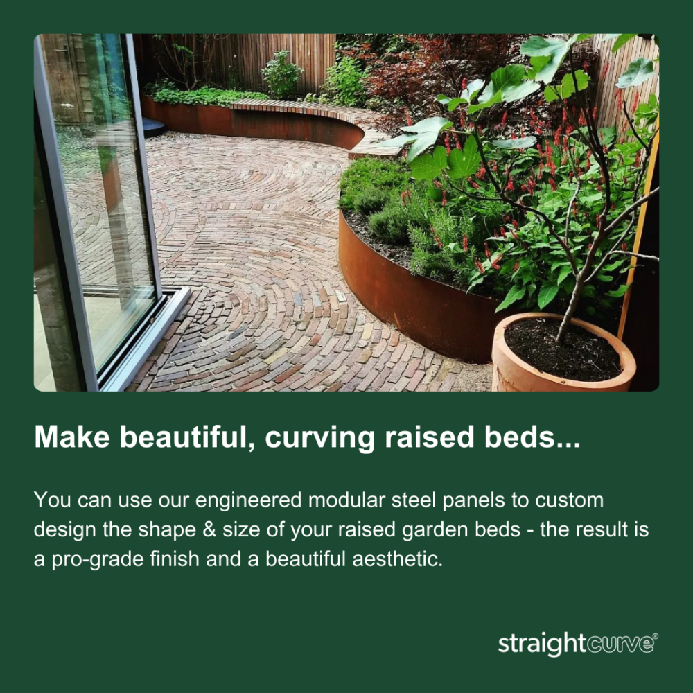 Straightcurve Raised Garden Beds - for a beautiful aesthetic
