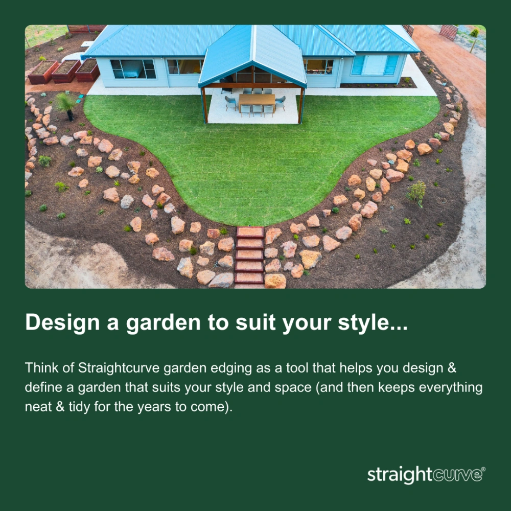 Choose garden edging that allows you to design a garden to suit your style