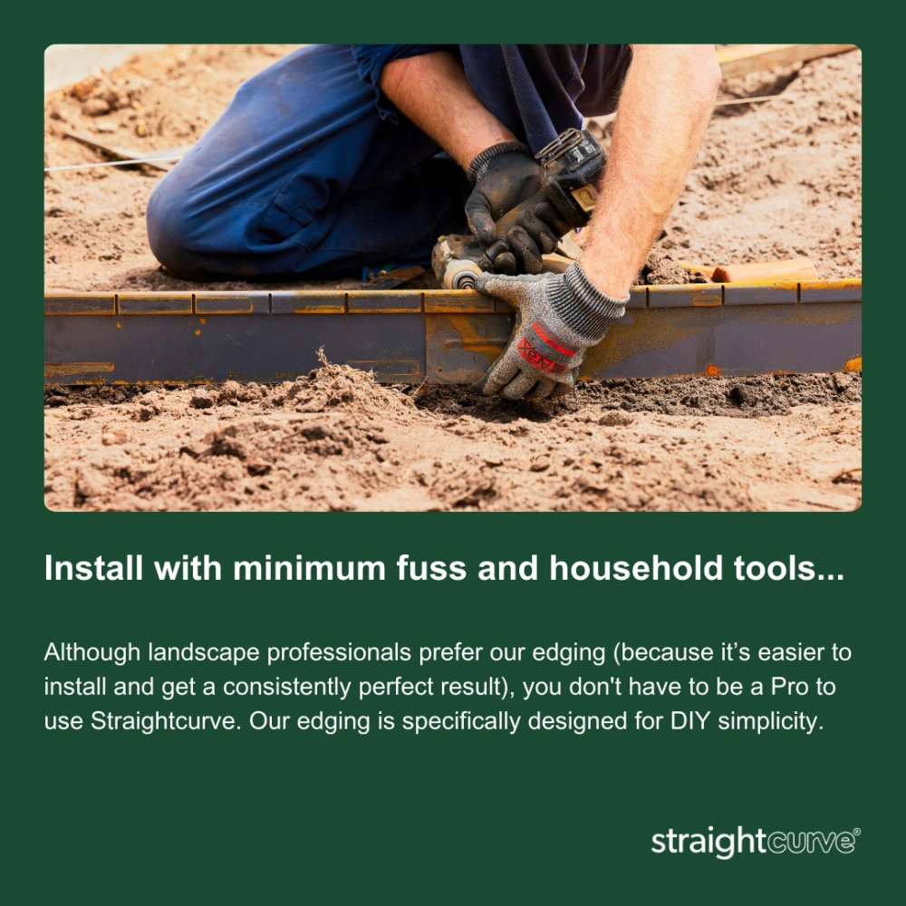 Installing Straightcurve is easy with only household tools