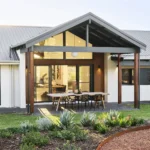 Corten Steel Edging Landscaping - WA Country Builders Display Home