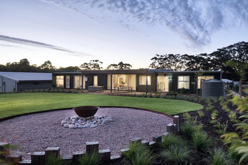 Corten Steel Edging - Rural Building Company Display Home