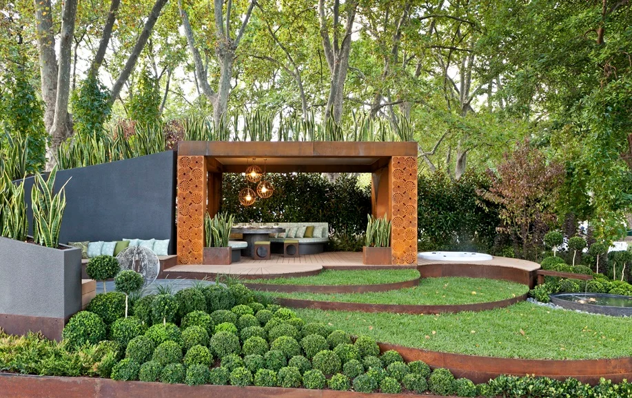 Corten Steel Edging - www.paalgrant.com