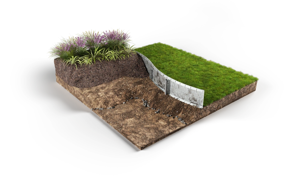 Verhoogde border 240mm