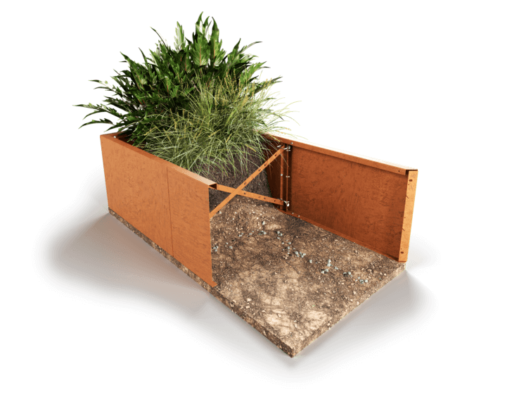 Custom planter box 400/560 mm high