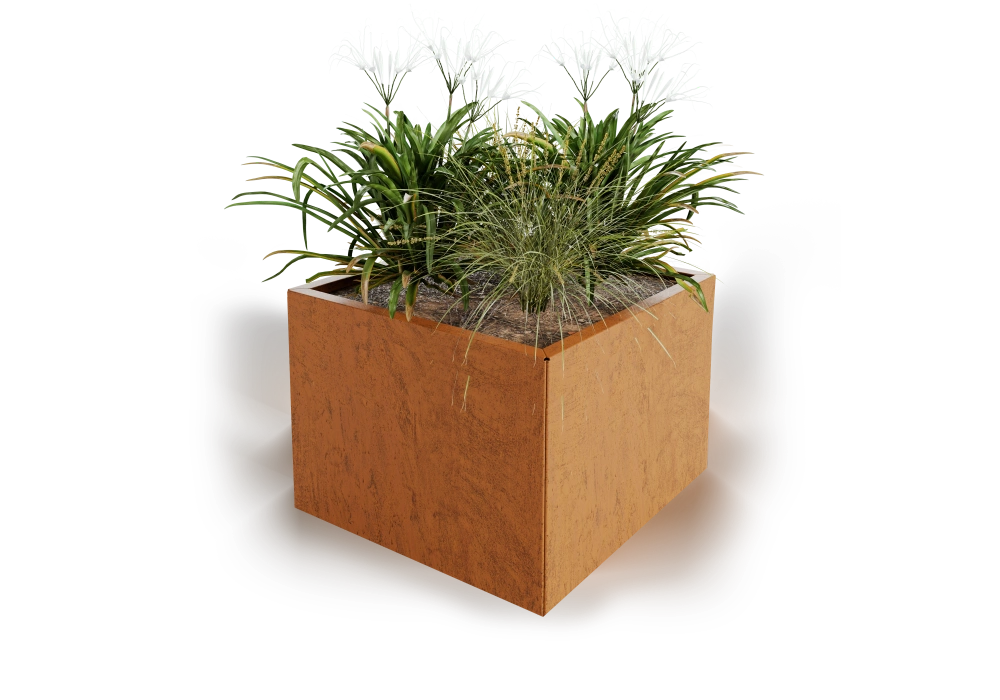 Straightcurve Planter Box_400mm_Planter Box Kit_400x400_Weathering_Landscape