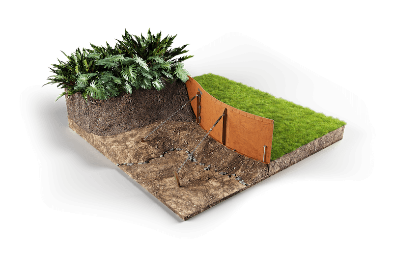 Straightcurve-Flex-Raised-Garden-Bed-400mm-Flexline-Installed-Cross-Section